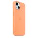 Чехол Silicone Case Full OEM для iPhone 15 Plus Orange Sorbet