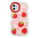 Чохол Хвилястий з підставкою для iPhone 12 | 12 PRO Strawberry купити