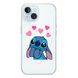 Чохол прозорий Print Blue Monster with MagSafe для iPhone 14 Plus Love