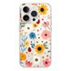 Чохол прозорий Print Flower with MagSafe для iPhone 15 PRO MAX Sunflower - ash-mobile.com.ua - фото 1