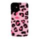 Чехол Ribbed Case для iPhone 15 PRO Leopard big Pink