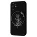 Чехол WAVE Minimal Art Case with MagSafe для iPhone 12 Black/Flower купить