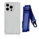 Чехол прозрачный с ремешком для iPhone XS MAX Midnight Blue купить