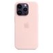 Чехол Silicone Case Full OEM+MagSafe для iPhone 14 PRO Chalk Pink