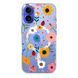 Чехол прозрачный Print Flower with MagSafe для iPhone 17 Sunflower