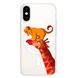 Чехол прозрачный Print Lion King with MagSafe для iPhone XS MAX Giraffe/Simba купить