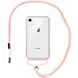 Чохол Crossbody Transparent на шнурку для iPhone XR Pink Sand купити