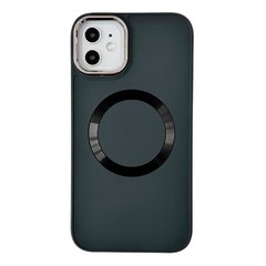 Чехол Matte Colorful Metal Frame MagSafe для iPhone 15 Grey