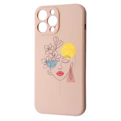 Чехол WAVE Minimal Art Case with MagSafe для iPhone 12 Pink Sand/Girl купить