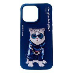Чохол Nimmy Case Rich Pets для iPhone 14 PRO Cat Blue