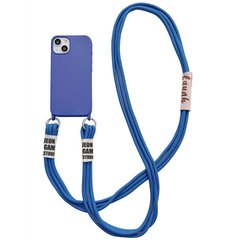 Чехол TPU two straps California Case для iPhone 12 | 12 PRO Blue купить