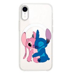 Чохол прозорий Print Blue Monster with MagSafe для iPhone XR Angel купити