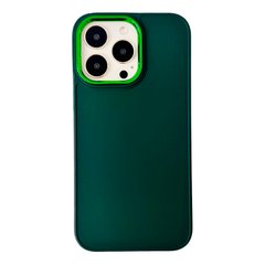 Чехол Matte Colorful Metal Frame для iPhone 14 PRO Green