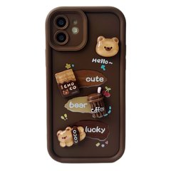 Чехол Pretty Things Case для iPhone 11 Brown Choco Bear купить