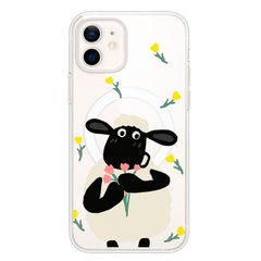 Чохол прозорий Print Happy Nice with MagSafe для iPhone 11 Sheep купити