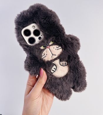 Чехол Soft cat Case для iPhone 15 Dark Grey - ash-mobile.com.ua - фото 5