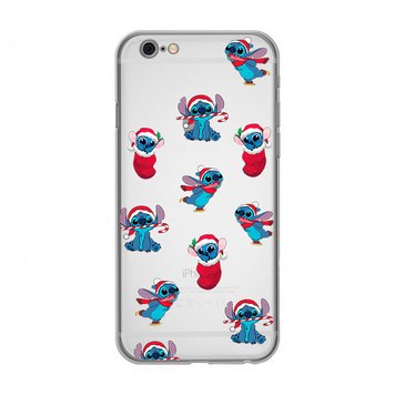 Чехол прозрачный Print NEW YEAR для iPhone 6 | 6s Blue Monster Red Hat - ash-mobile.com.ua - фото 1