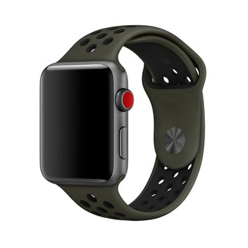 Ремешок Nike Sport Band для Apple Watch 38mm | 40mm | 41mm Khaki/Black - ash-mobile.com.ua - фото 1