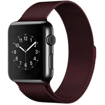 Ремешок Milanese Loop для Apple Watch 38mm | 40mm | 41mm Wine Red - ash-mobile.com.ua - фото 1