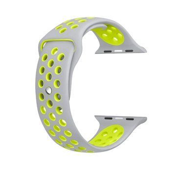 Ремінець Nike Sport Band для Apple Watch 38mm | 40mm | 41mm | 42mm (10 | 11 series) Silver/Volt - ash-mobile.com.ua - фото 1