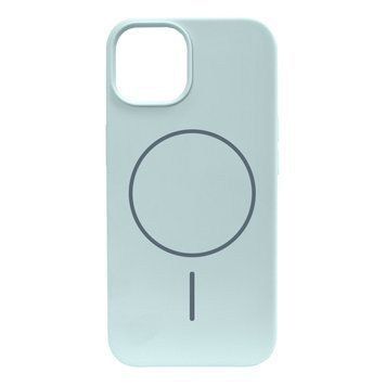 Чохол Silicone Slim with MagSafe для iPhone 15 Cyan Green - ash-mobile.com.ua - фото 1