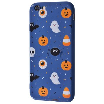 Чехол WAVE Fancy Case для iPhone 6 | 6S Ghosts and Pumpkin Blue - ash-mobile.com.ua - фото 1