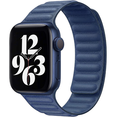 Ремешок Leather Link для Apple Watch 38/40/41 mm Baltic Blue купить