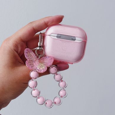 Чехол Crystal Butterfly для AirPods 1 | 2 Pink - ash-mobile.com.ua - фото 3