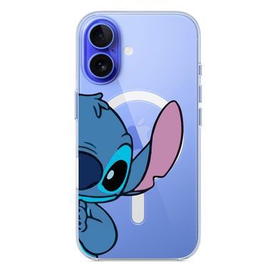 Чохол прозорий Print Blue Monster with MagSafe для iPhone 17 Air Half