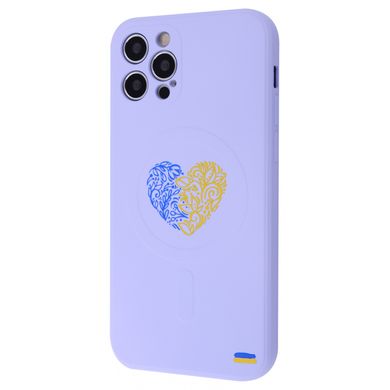 Чехол WAVE Ukraine Edition Case with MagSafe для iPhone 12 PRO Ukraine Heart Glycine - ash-mobile.com.ua - фото 1