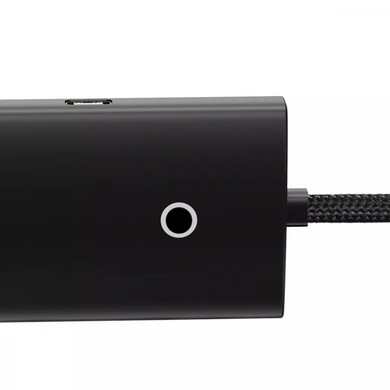 Перехідник для MacBook USB-C Хаб Baseus Lite Series 4 в 1 (Type-C to USB 3.0*4) (0.25m) Black купити