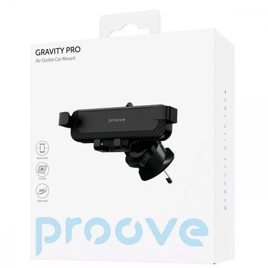 Автомобильный держатель Proove Gravity Pro Air Outlet Car Mount Black - ash-mobile.com.ua - фото 2