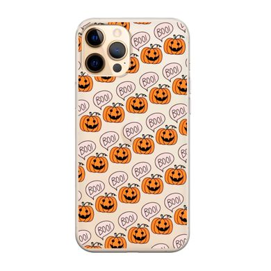 Чехол прозрачный Print Halloween для iPhone 11 PRO Pumpkin Orange купить