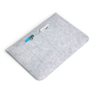 Повстяний конверт для MacBook Air 13" (2018-2020) | Pro 13" (2016-2022) Light Grey купити