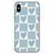 Чохол прозорий Print Love Kiss для iPhone XS MAX Love Blue - ash-mobile.com.ua - фото 1