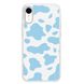 Чохол прозорий Print Animal Blue with MagSafe для iPhone XR Cow купити