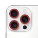 Защитное стекло на камеру Diamonds Lens для iPhone 16 PRO | 16 PRO MAX Red - ash-mobile.com.ua - фото 1