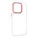 Чохол Crystal Case (LCD) для iPhone 15 White-Red - ash-mobile.com.ua - фото 1