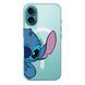 Чохол прозорий Print Blue Monster with MagSafe для iPhone 17 Air Half