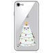 Чехол прозрачный Print NEW YEAR для iPhone 16e | 17e Cat Garland - ash-mobile.com.ua - фото 1