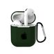 Чохол (яблуко) для AirPods PRO Forest Green - ash-mobile.com.ua - фото 1