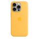 Чехол Silicone Case Full OEM+MagSafe для iPhone 15 PRO MAX Sunshine
