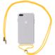 Чохол Crossbody Transparent на шнурку для iPhone 7 | 8 | SE 2 | SE 3 Yellow купити