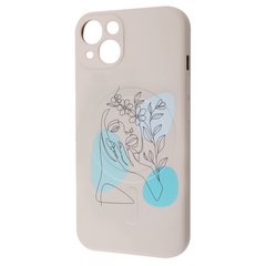 Чехол WAVE Minimal Art Case with MagSafe для iPhone 13 Biege/Flower Girl