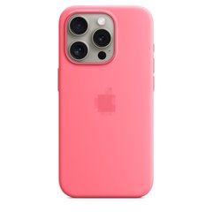 Чехол Silicone Case Full OEM+MagSafe для iPhone 15 PRO MAX Pink