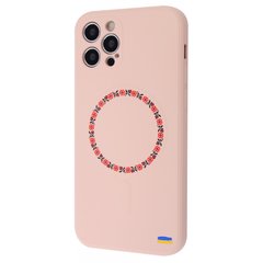 Чехол WAVE Ukraine Edition Case with MagSafe для iPhone 12 PRO Vyshyvanka Circle Pink Sand купить