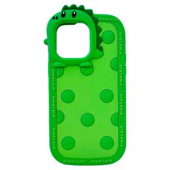 Чехол Silicone Dinosaur Case для iPhone 15 Green