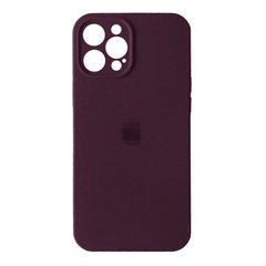 Чохол Silicone Case Full + Camera для iPhone 12 PRO Plum купити