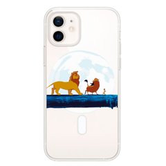 Чехол прозрачный Print Lion King with MagSafe для iPhone 12 MINI Friends купить