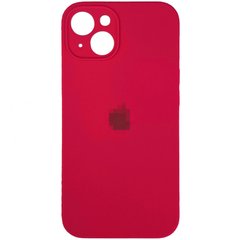 Чохол Silicone Case Full + Camera для iPhone 13 Rose Red